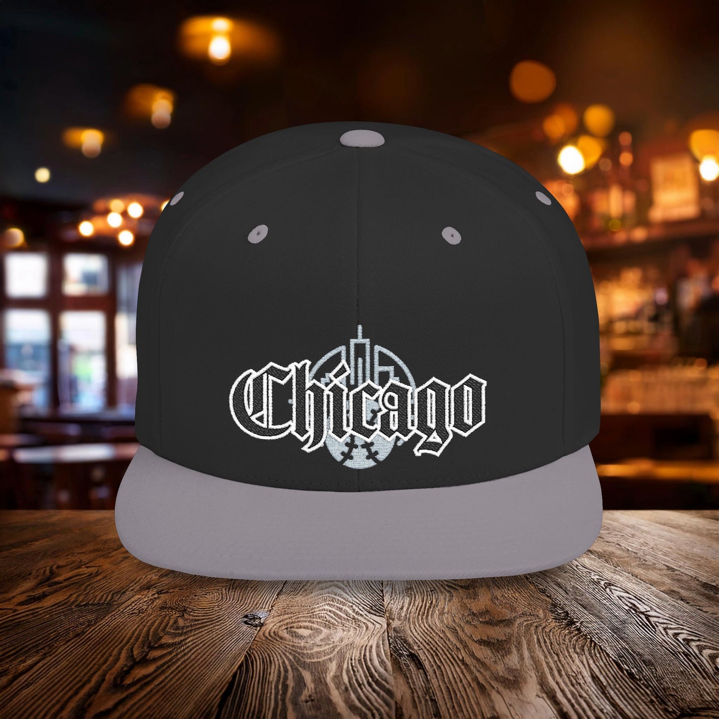 Chicago Baseball Logo Flat Bill Snapback
