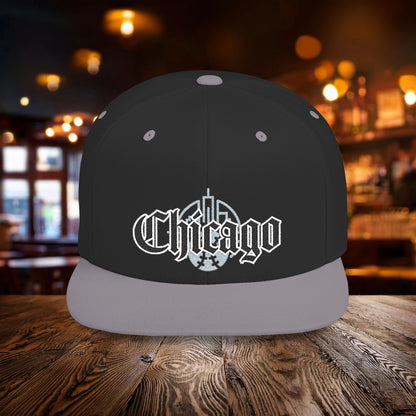 Chicago Baseball Logo Flat Bill Snapback