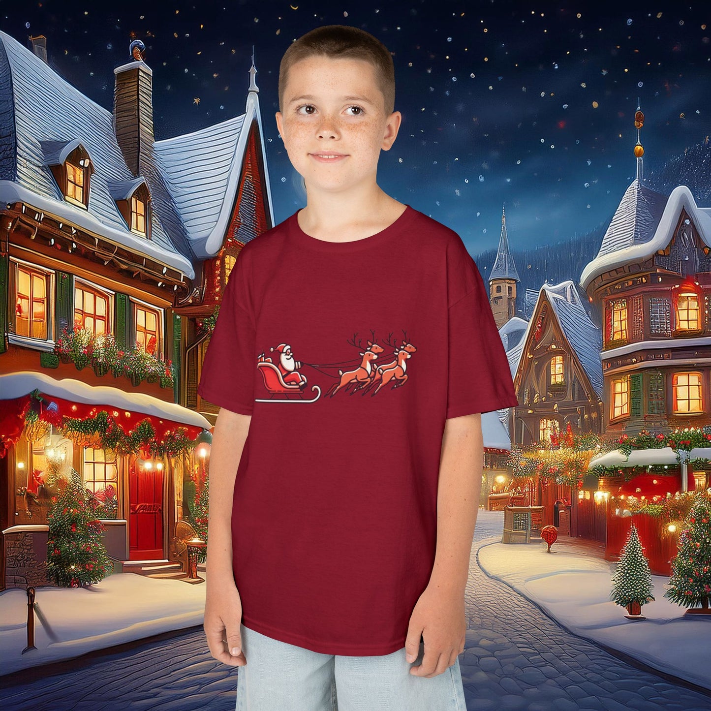 Santa's Sleigh Kids Tee