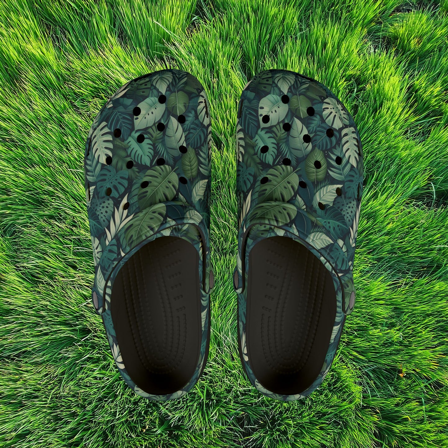 Jungle Pattern Foam Clogs