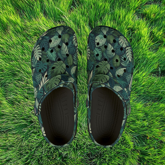 Jungle Pattern Foam Clogs