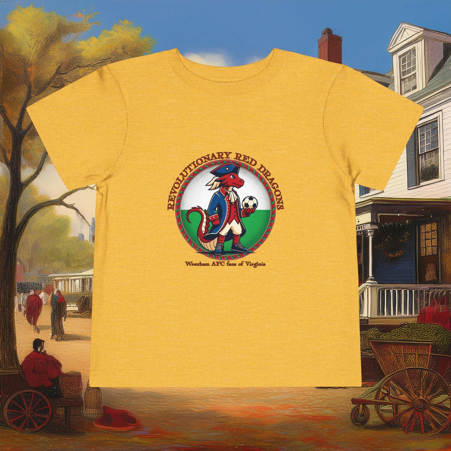 Little Revolutionary Red Dragons Toddler Tee