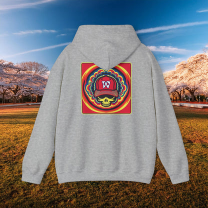 Psychedelic Funky W Skull Hoodie