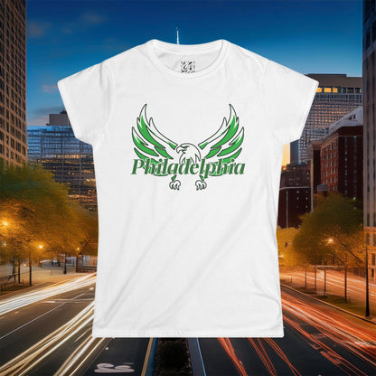 Philadelphia Eagle Logo Women's Softstyle Tee