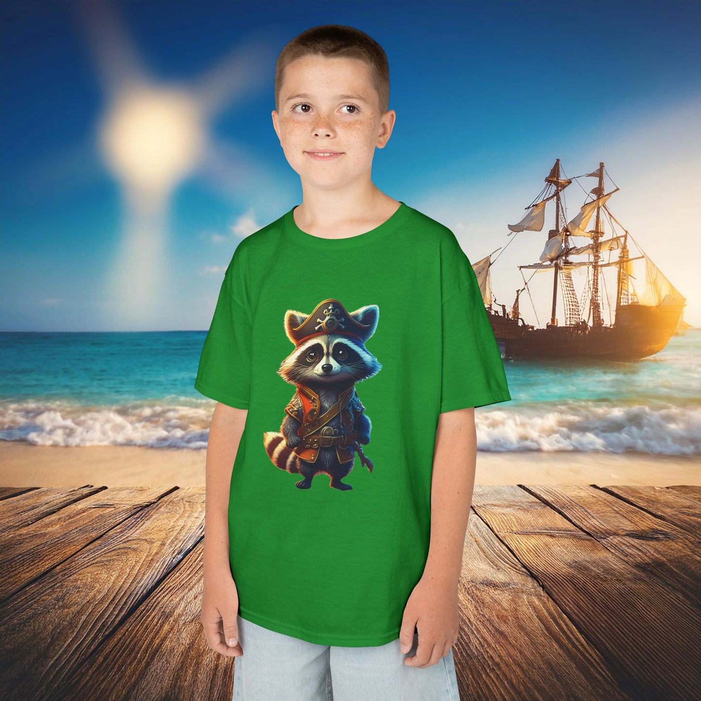 Raccoon Pirate Kids Tee
