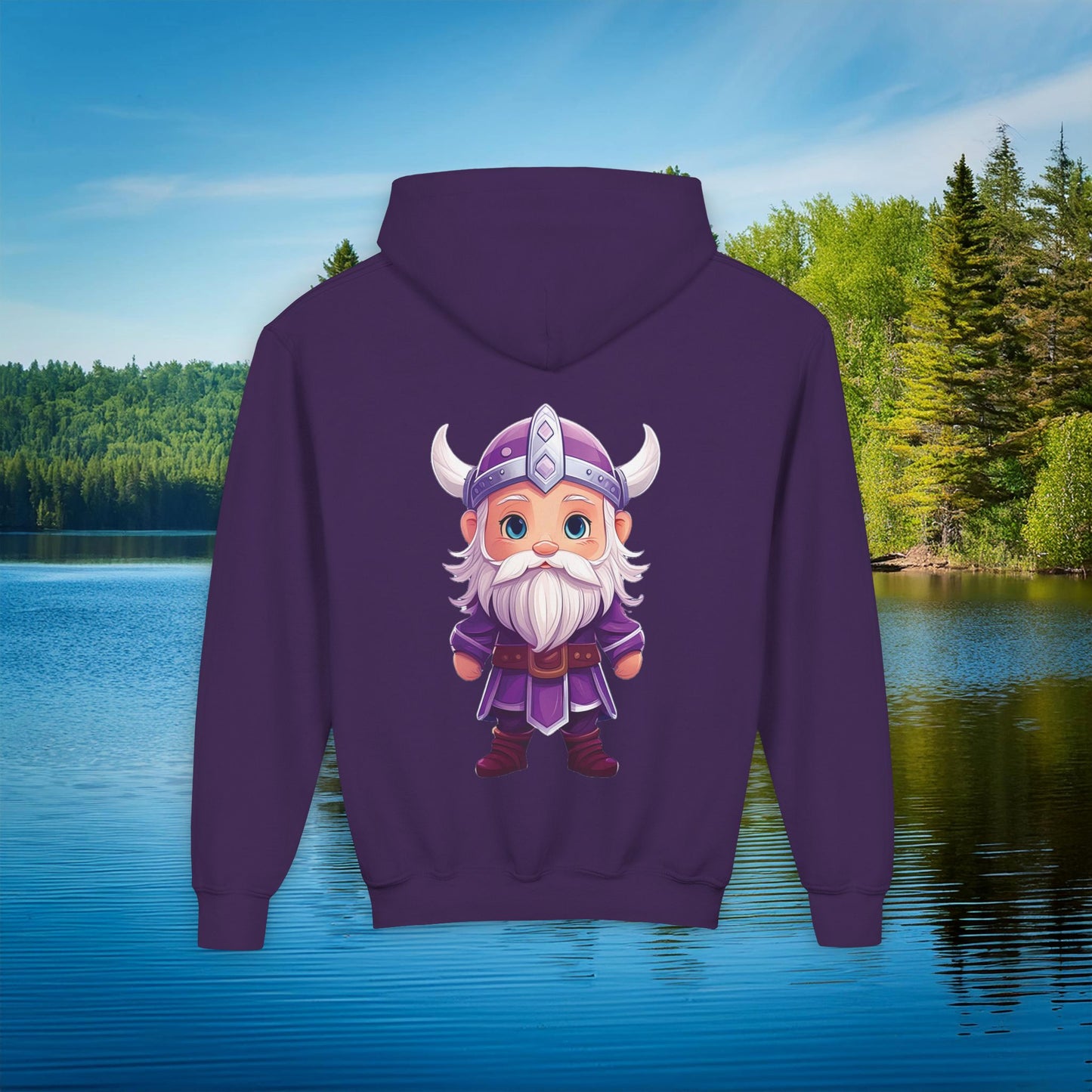 Purple Viking Youth Hoodie