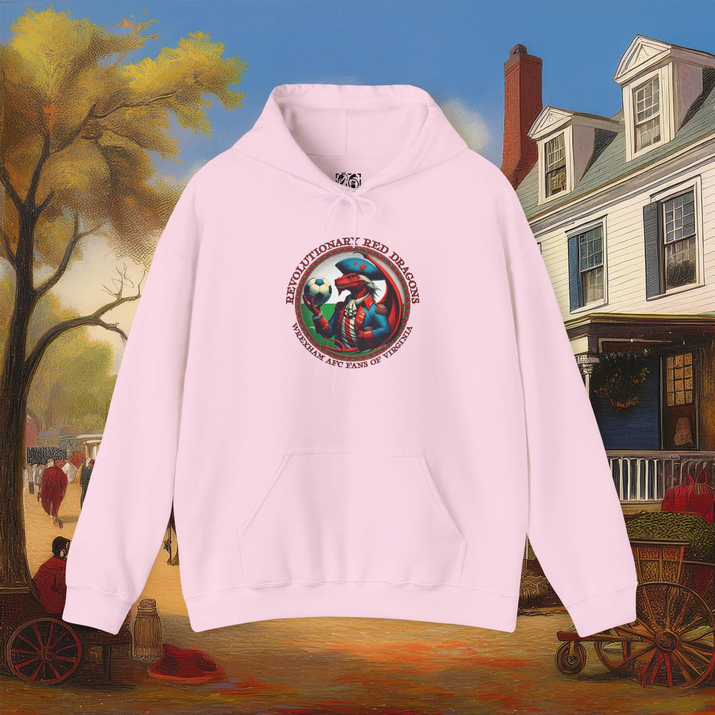 Revolutionary Red Dragons Crest Hoodie - Alternate