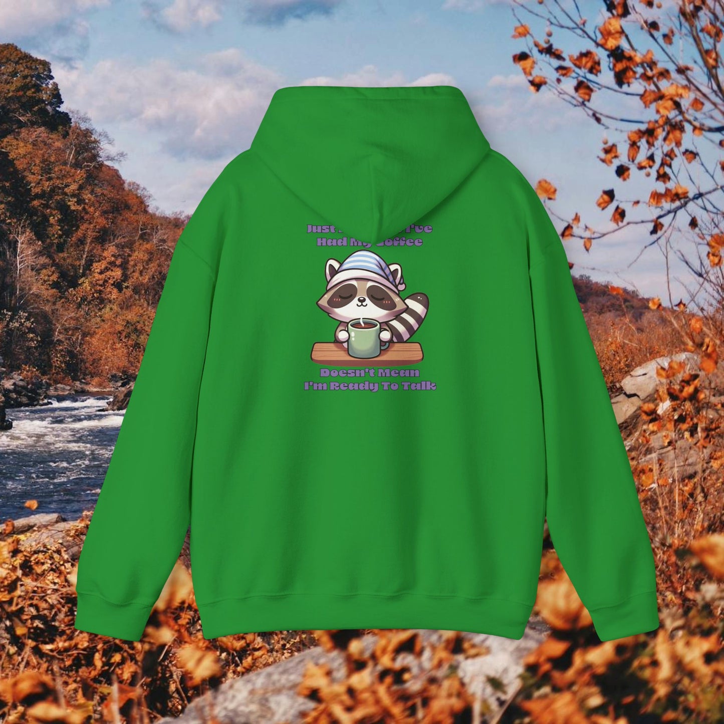 Raccoon Coffee Hoodie