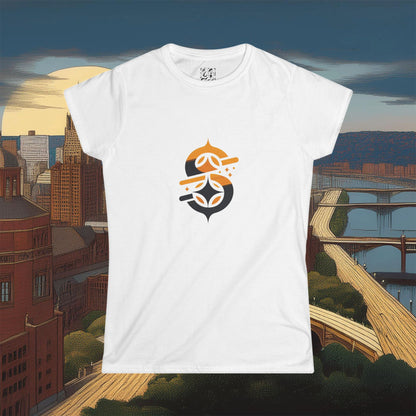 Pittsburgh Football Logo Women's Softstyle Tee