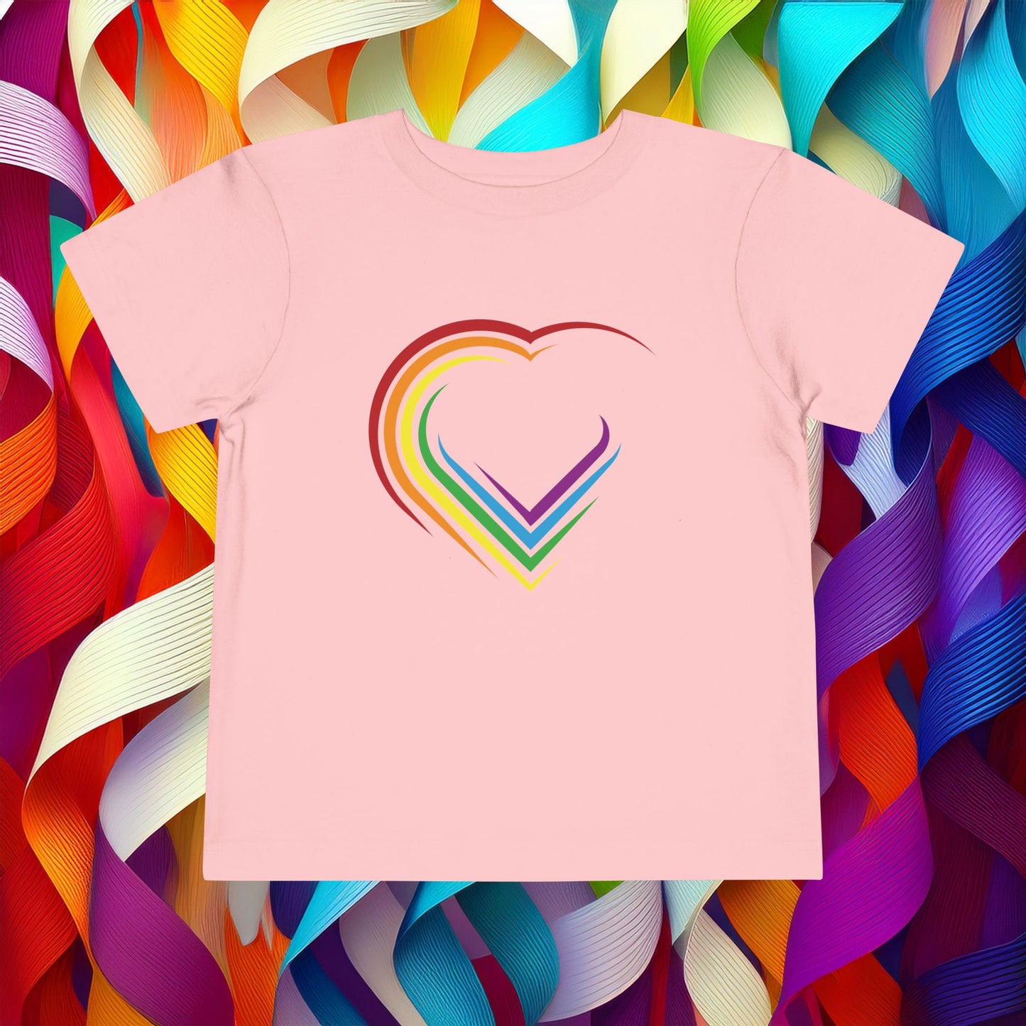 Rainbow Heart Toddler Tee
