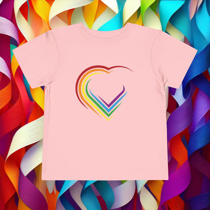 Rainbow Heart Toddler Tee