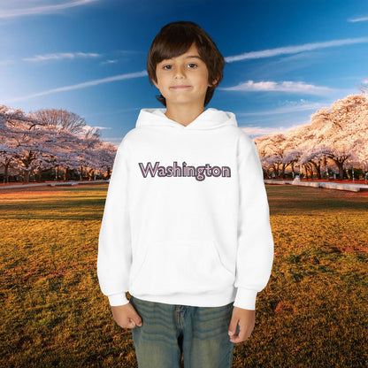 Washington Cherry Blossom Design Youth Hoodie