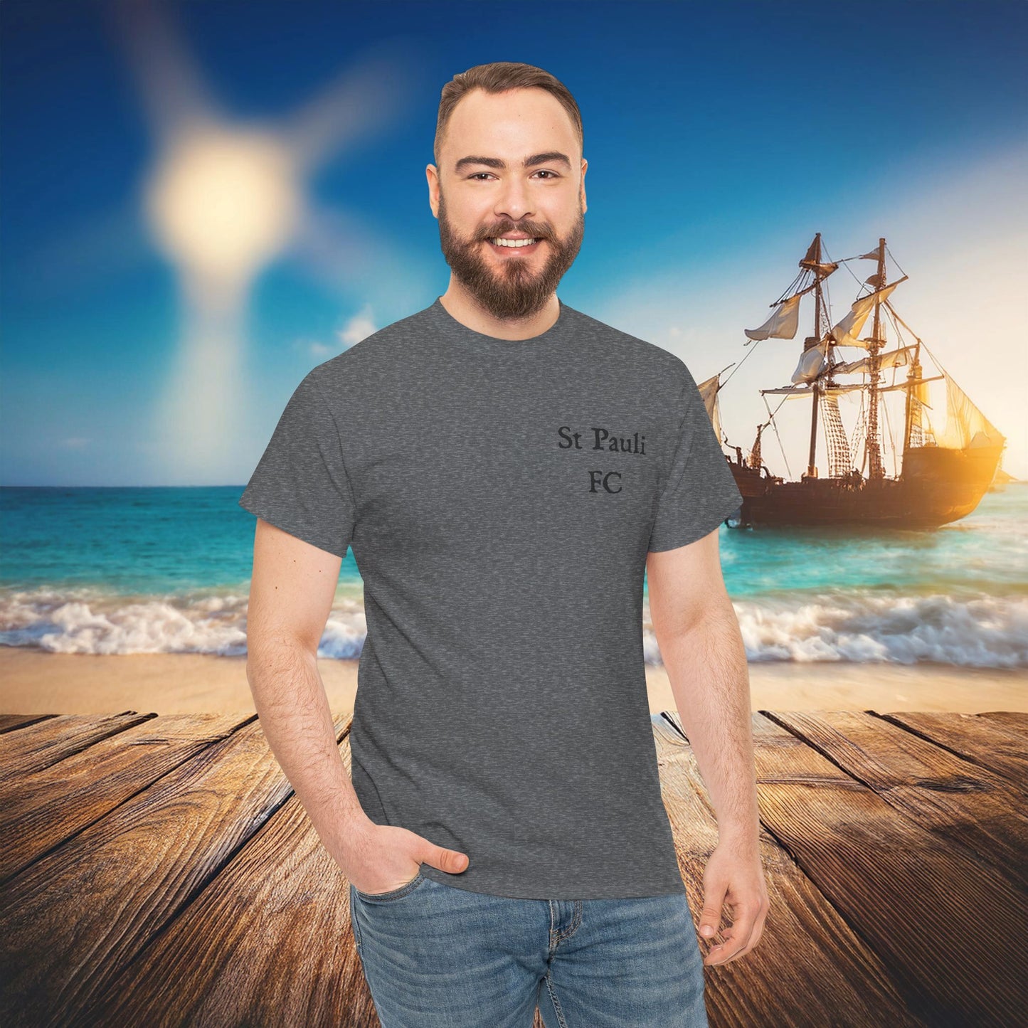 St Pauli Pirate Soccer Tee