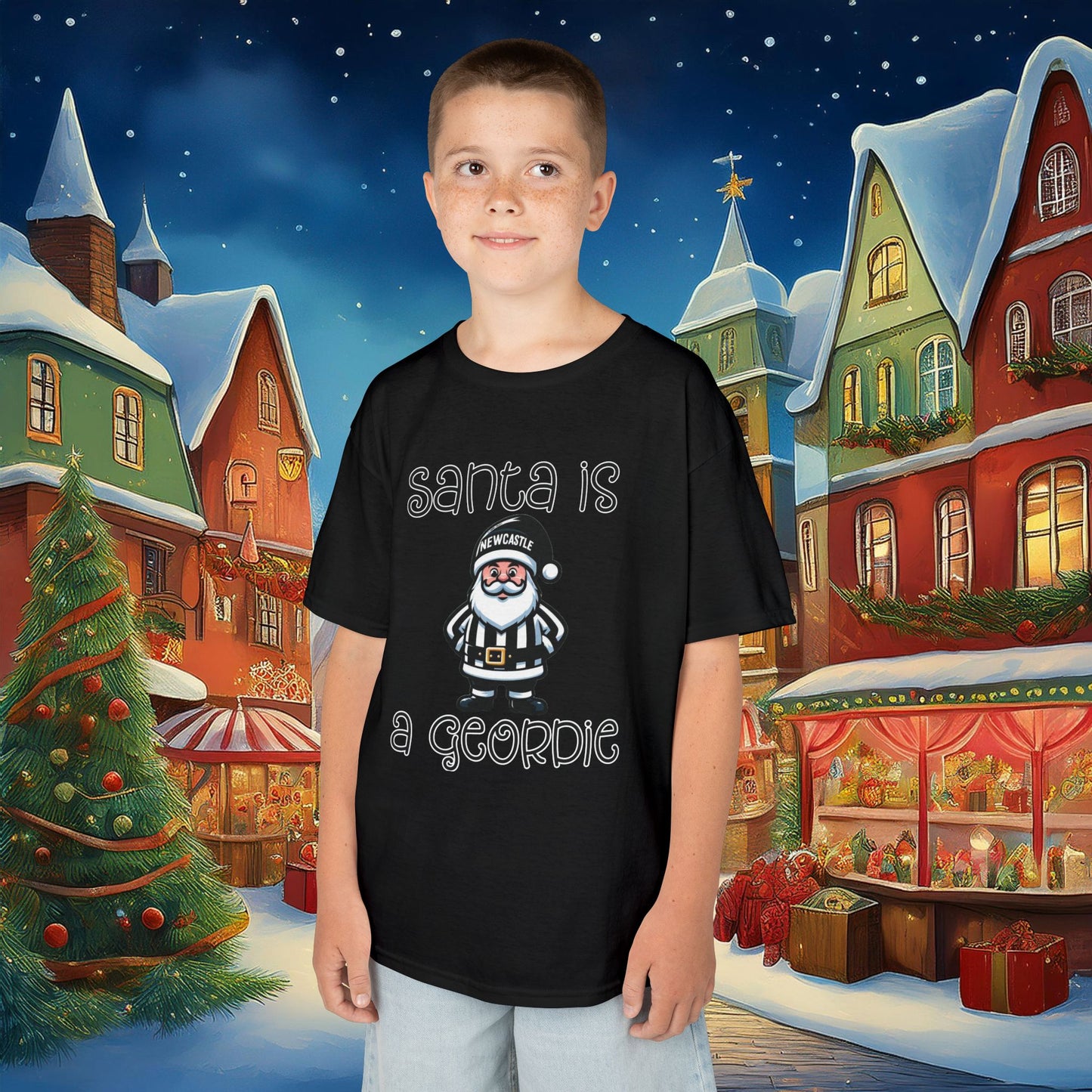 Santa Is A Geordie Kids Tee