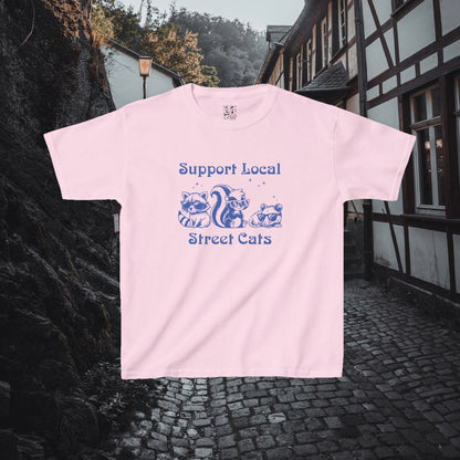 Support Local Street Cats Kids Tee