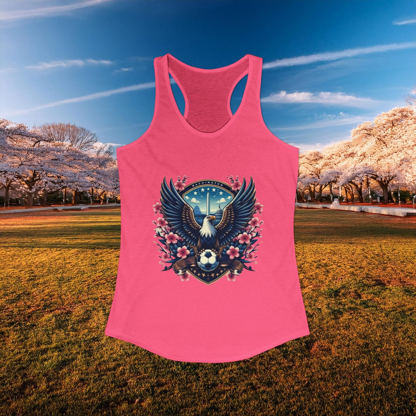 Washington Cherry Blossom Racerback Tank