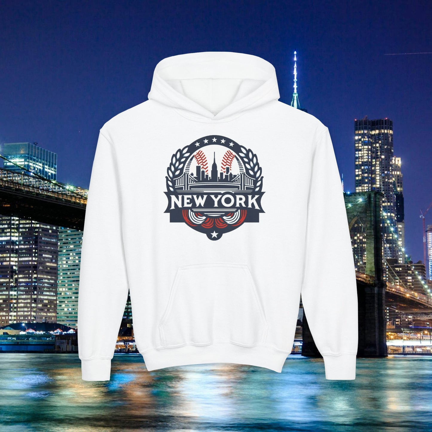 New York Bronx Baseball Youth Hoodie