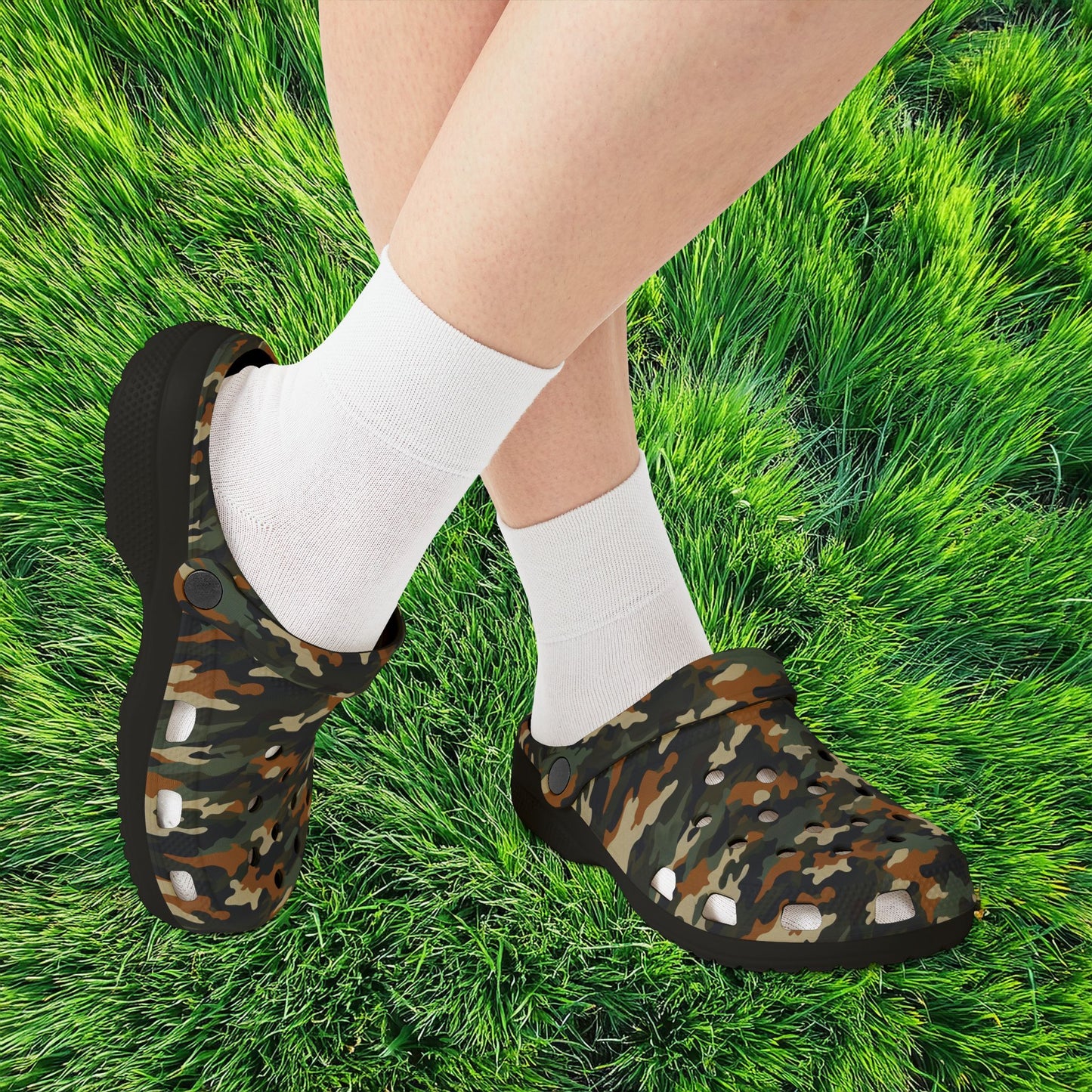 Camouflage Foam Clogs