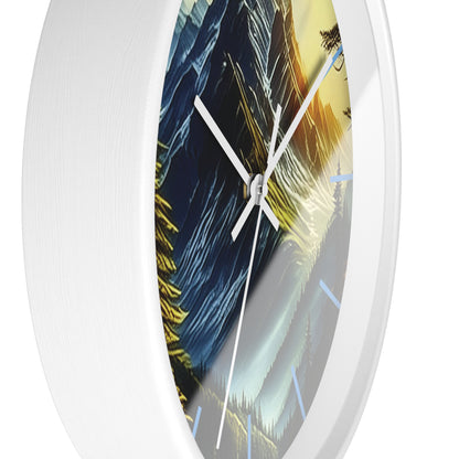 Mystic Mountains Wall Clock