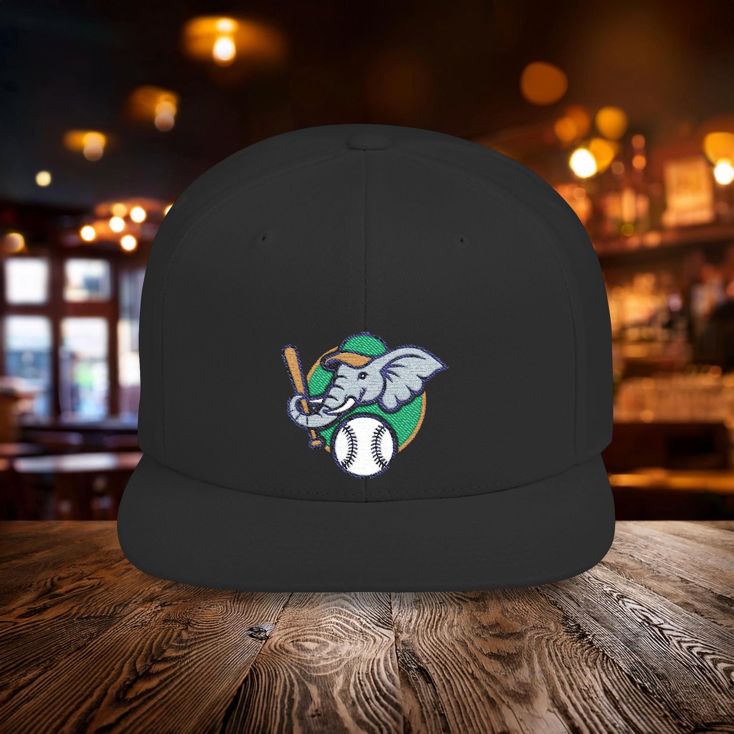 A's Elephant Flat Bill Snapback