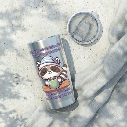 Raccoon Coffee 20oz Travel Tumbler