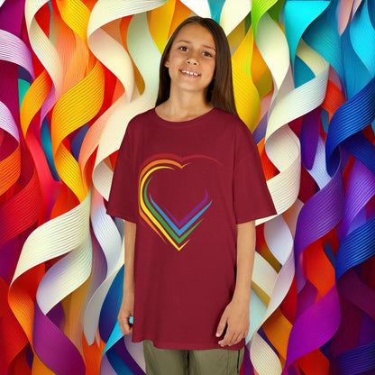 Rainbow Heart Kids Tee
