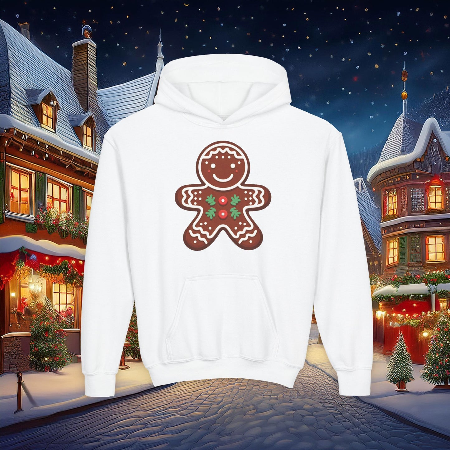 Gingerbread Man Youth Hoodie