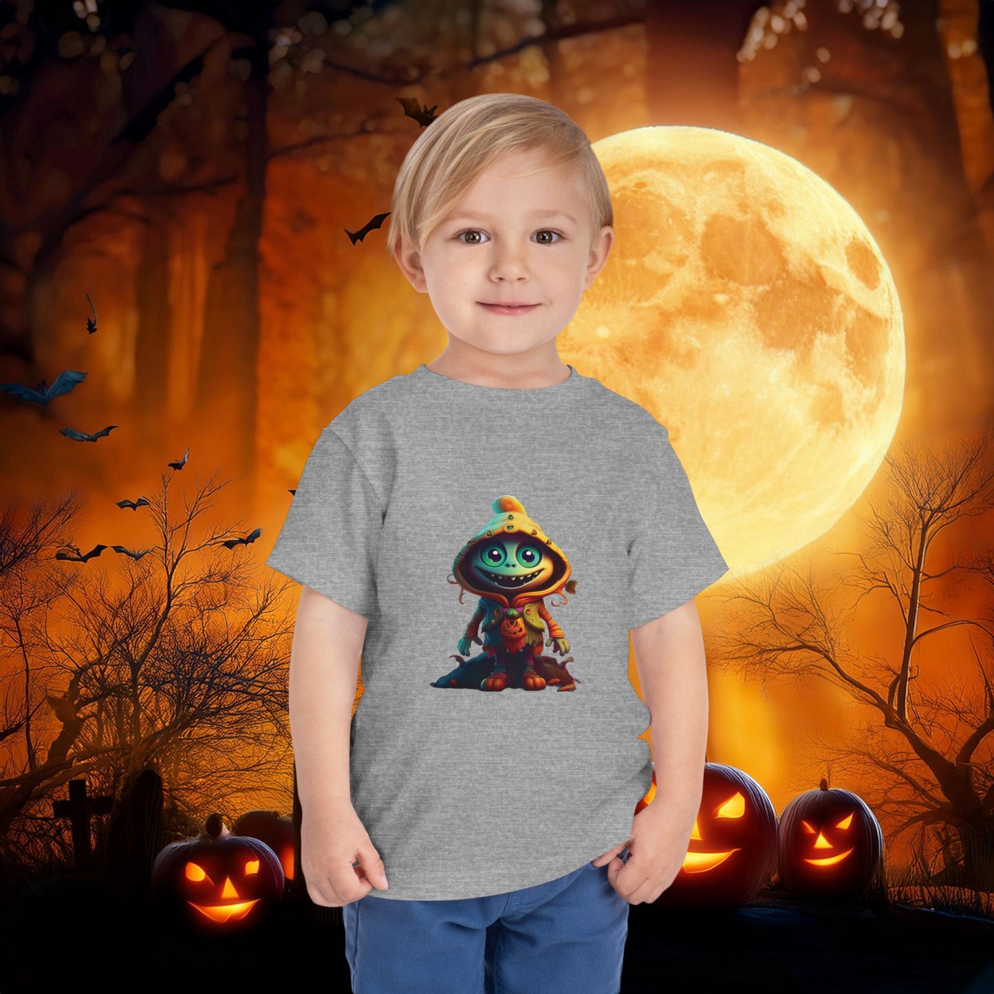 Trick or Treat Monster Toddler Tee