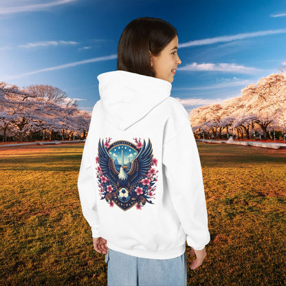 Washington Cherry Blossom Design Youth Hoodie