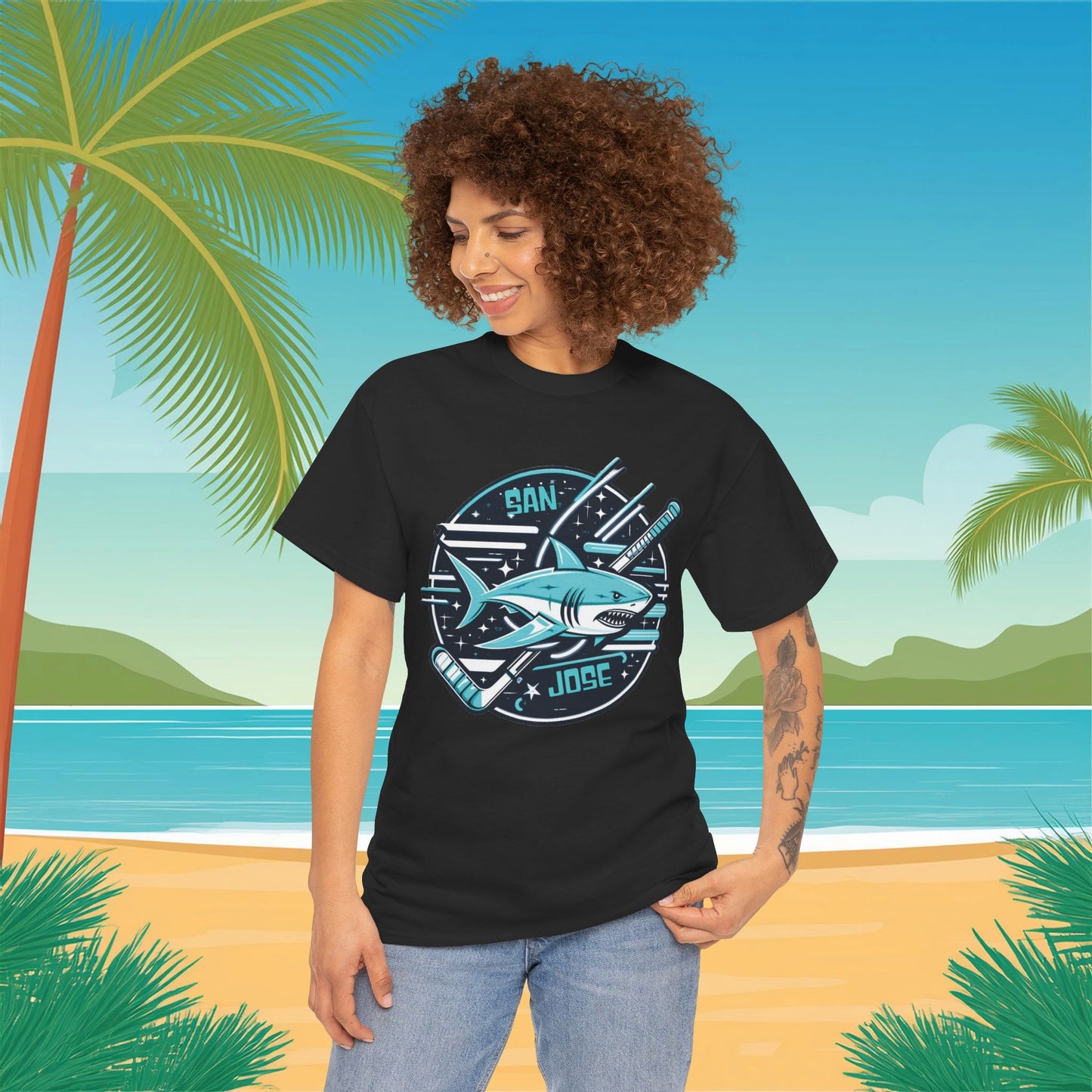 San Jose Hockey Logo Tee
