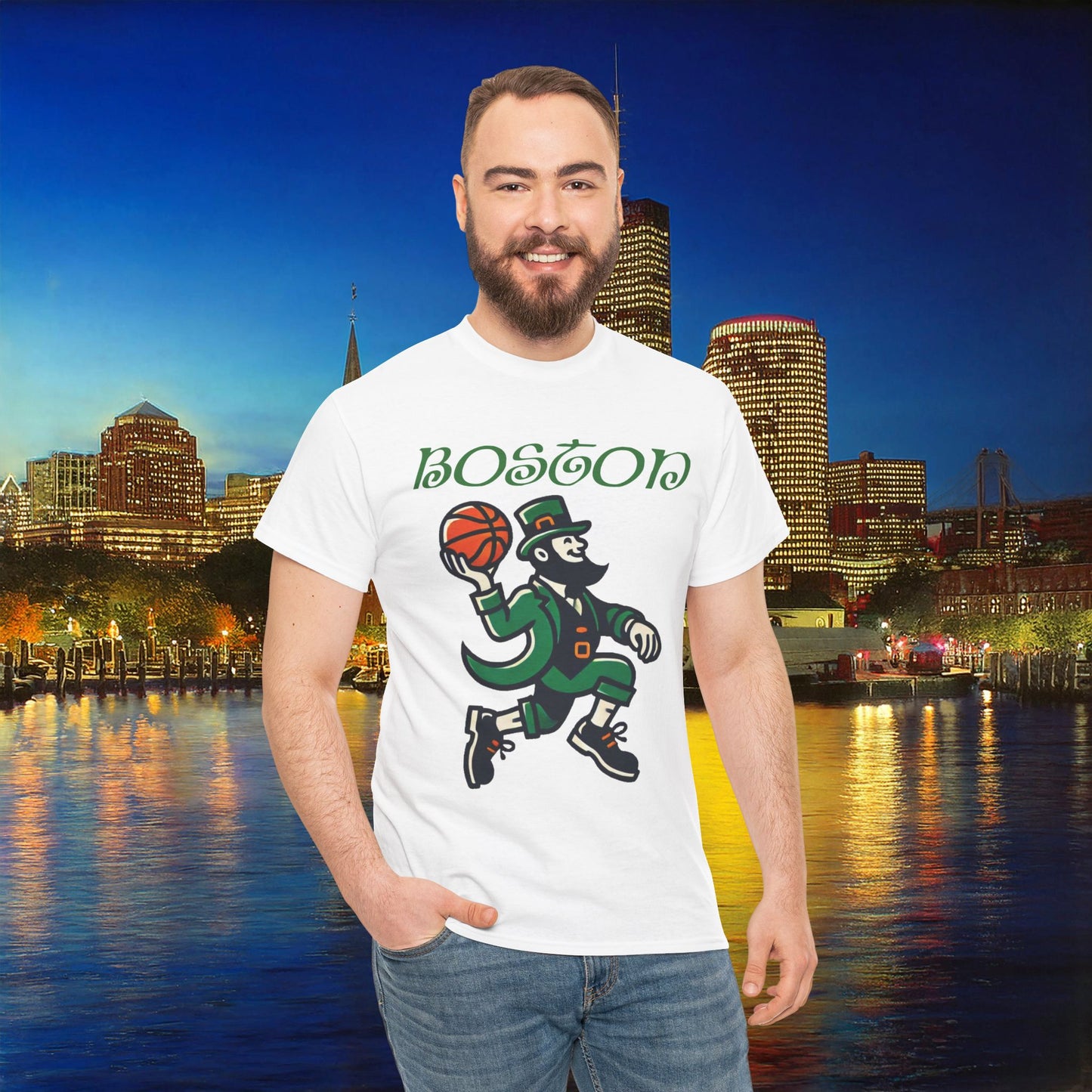 Boston Basketball Logo Tee