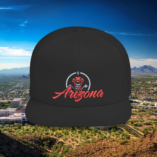 Arizona Baseball Logo Flat Bill Snapback