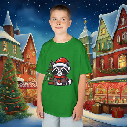 Christmas Raccoon Kids Tee
