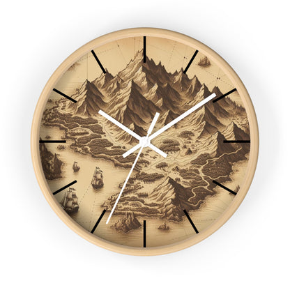Island Map Wall Clock