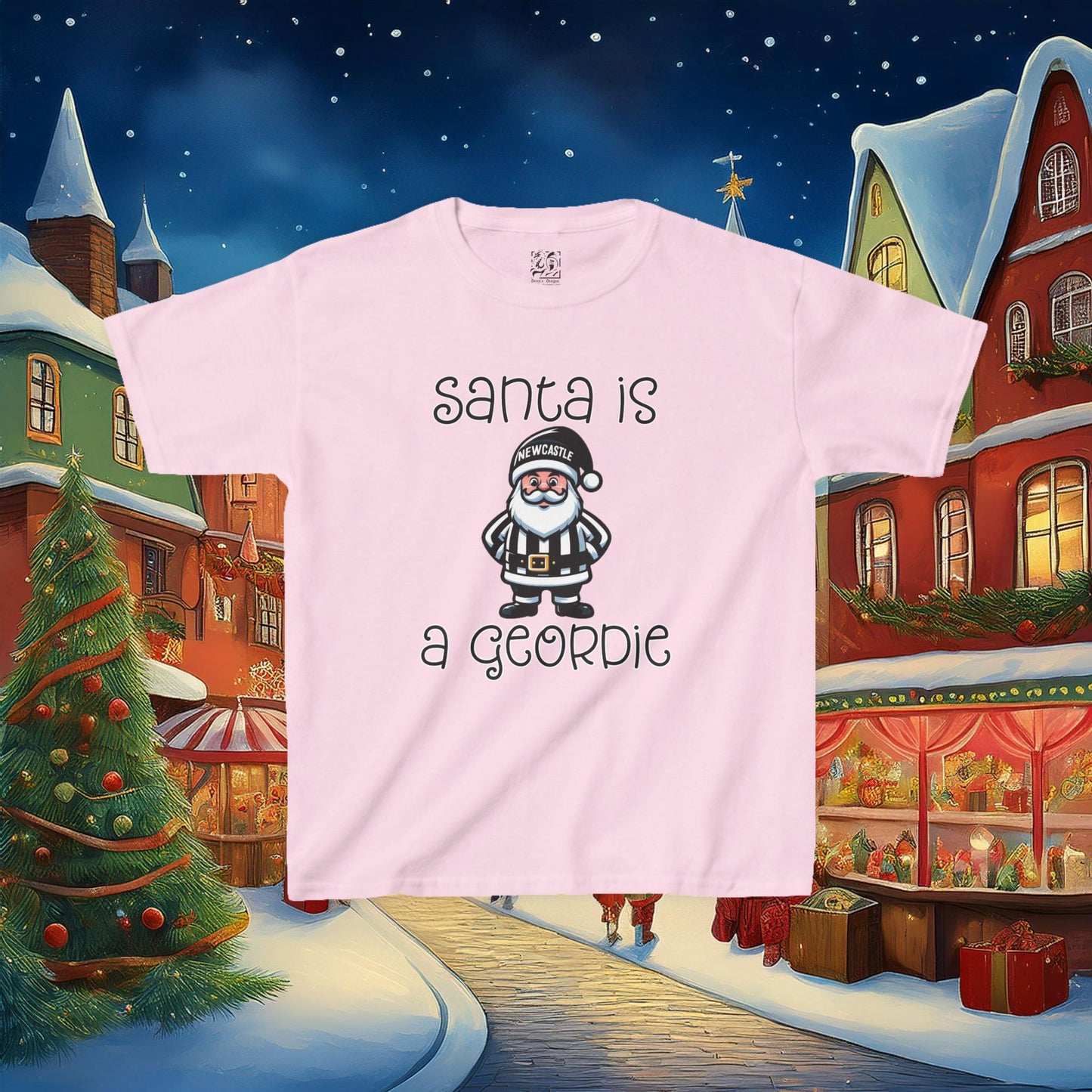 Santa Is A Geordie Kids Tee