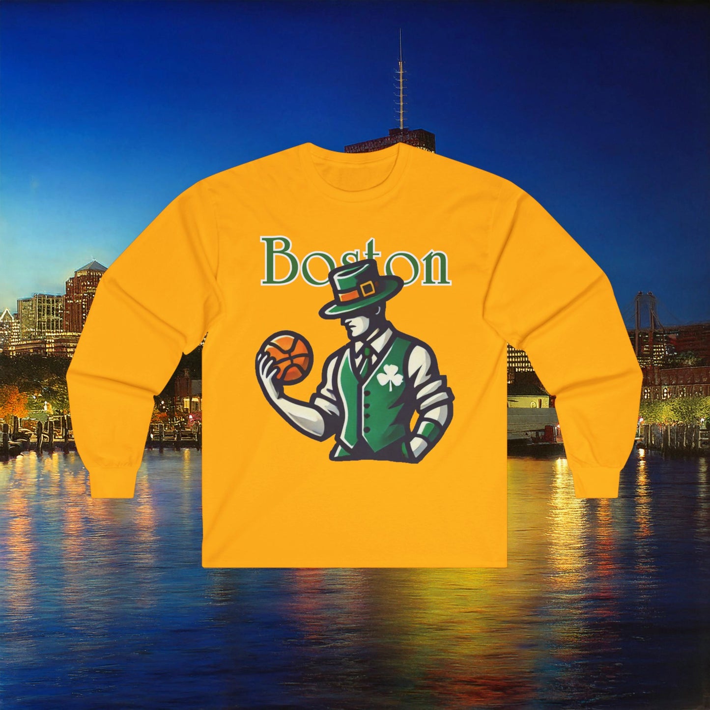 Boston Basketball Long Sleeve Tee