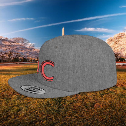 DC Flat Bill Snapback - Red