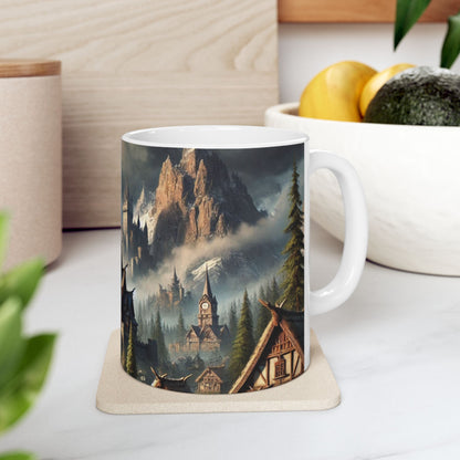 Mountain Village Mist Ceramic Mugs (11oz\15oz)