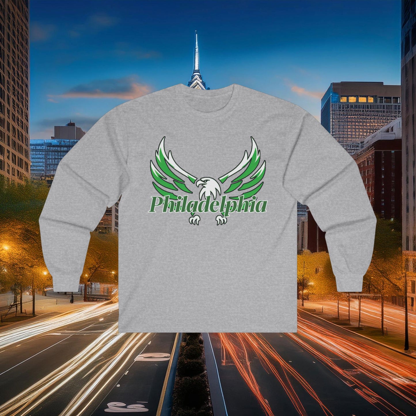 Philadelphia Eagle Logo Long Sleeve Tee
