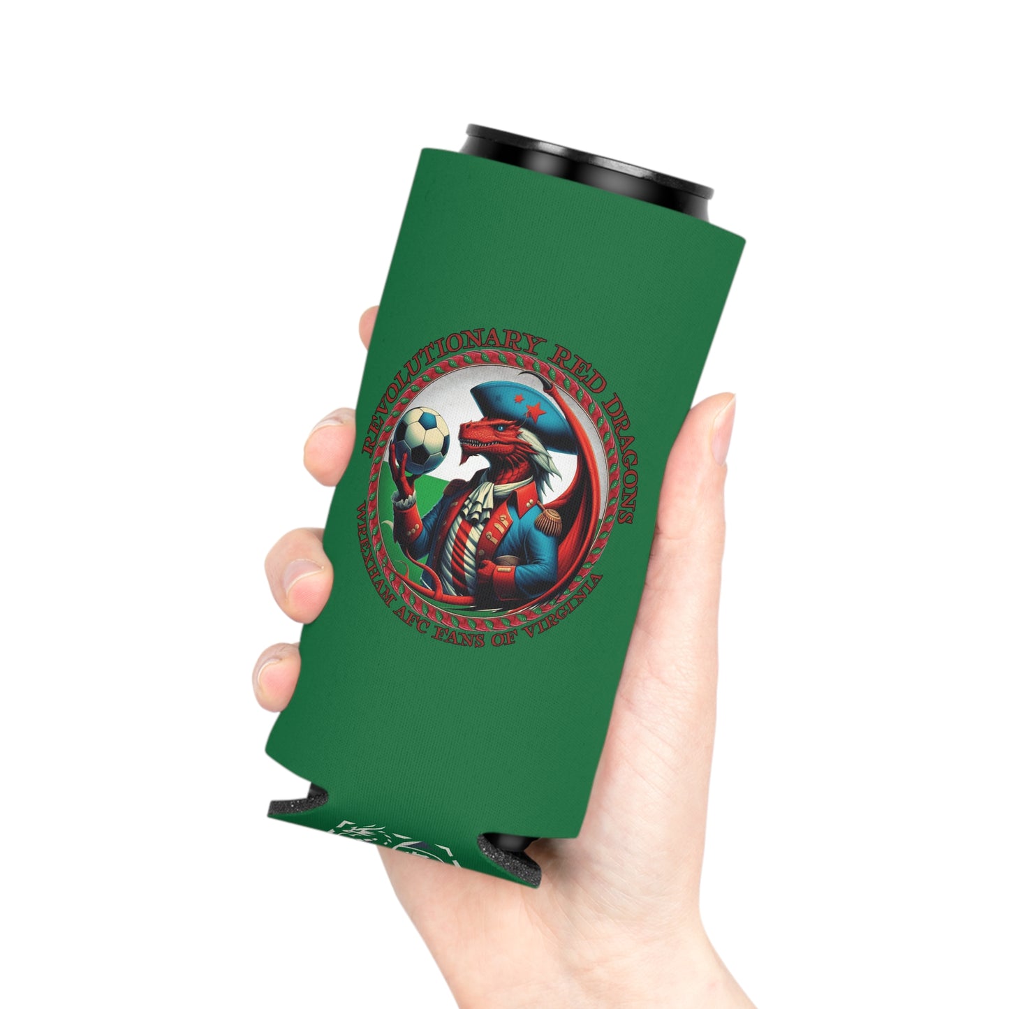 Revolutionary Red Dragons Crest Can Cooler