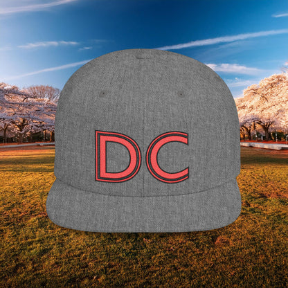 DC Flat Bill Snapback - Red