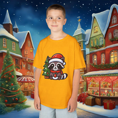 Christmas Raccoon Kids Tee