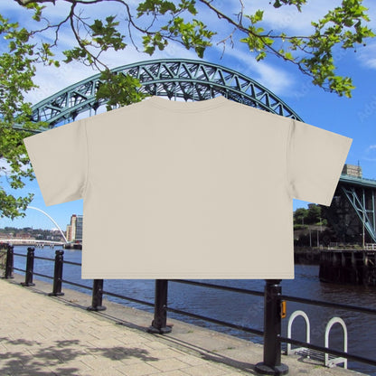 Newcastle United B&W Crest Women's Crop Tee