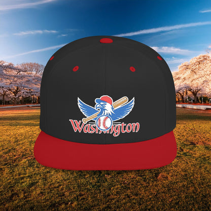 Washington Baseball Eagle Flat Bill Snapback