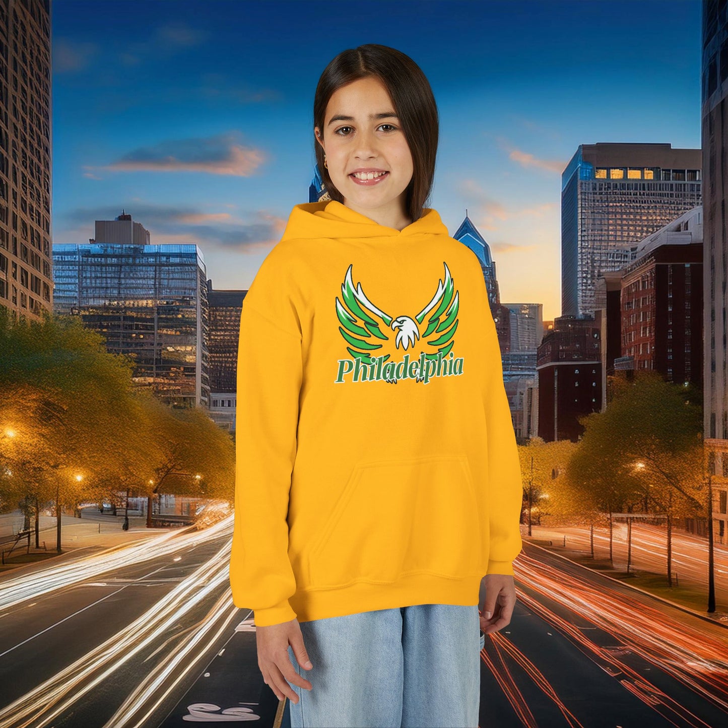 Philadelphia Eagle Logo Youth Hoodie