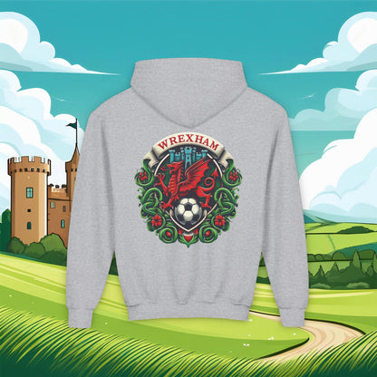 Wrexham Crest Dragon Youth Hoodie