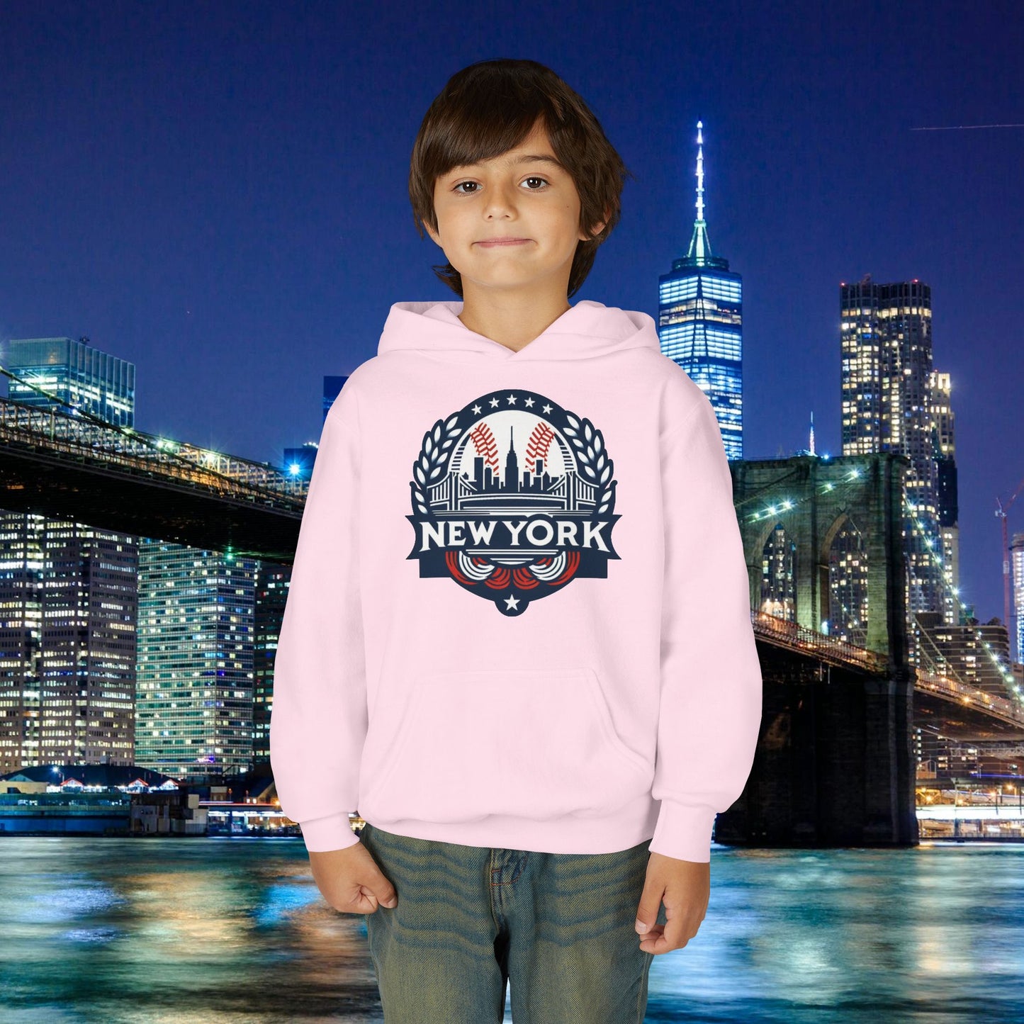 New York Bronx Baseball Youth Hoodie