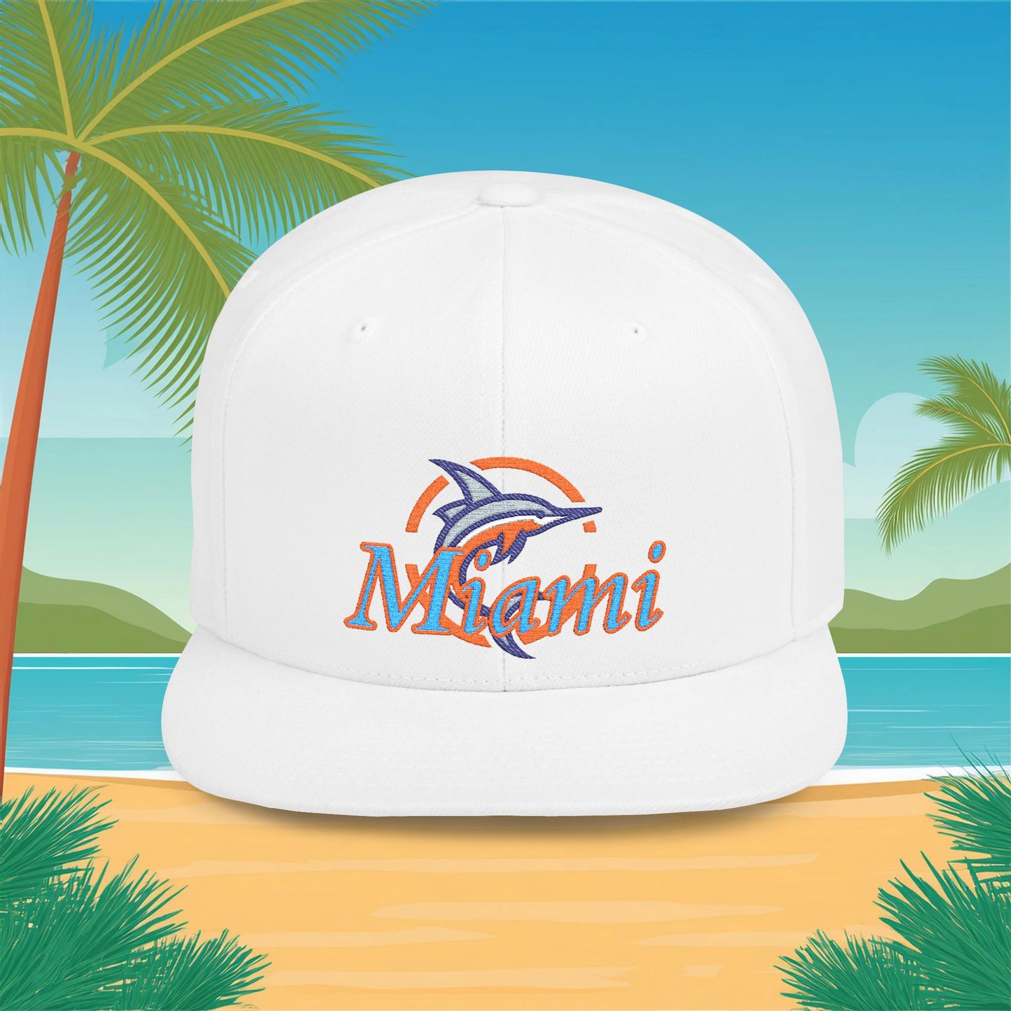 Miami Baseball Flat Bill Snapback