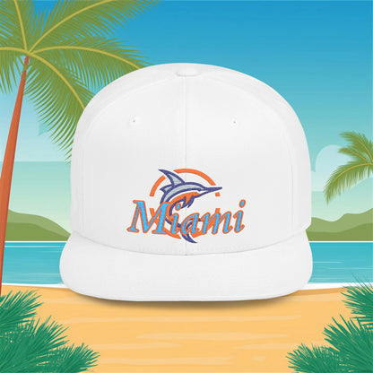 Miami Baseball Flat Bill Snapback