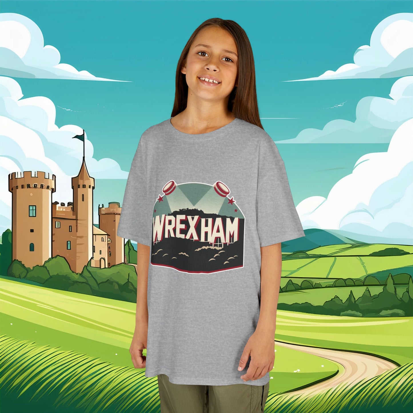 Wrexham Hollywood Sign Kids Tee
